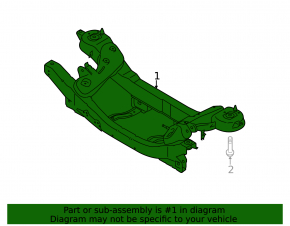 Подрамник задний Lincoln MKC 15-19 FWD