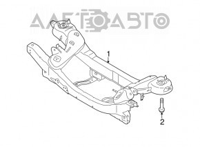 Подрамник задний Lincoln MKC 15-19 FWD