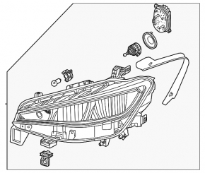 Фара передняя левая в сборе Volkswagen ID.4 21-22 LED