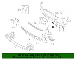 Capac cârlig de remorcare bara față BMW X5 E70 11-13 pachet M