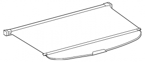 Шторка багажника Toyota Prius 50 16-22 черная