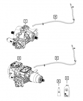 Țeavă de aerisire punte spate Jeep Cherokee KL 19-23 2.0T
