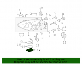 Крышка блока розжига левая Lexus RX300 RX330 RX350 RX400h 04-09
