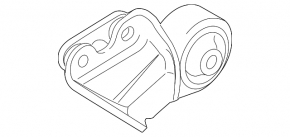 Подушка двигателя задняя Mazda CX-7 06-12 2.5