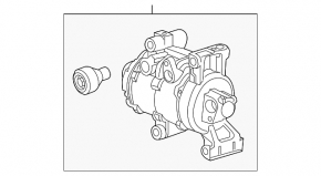Компрессор кондиционера Honda HR-V 16-18