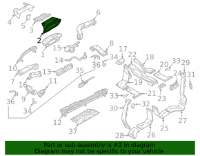 Воздухоприемник печки Audi A6 C8 19-25