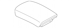 Подлокотник Infiniti Q50 14-15 кожа серая, царапины