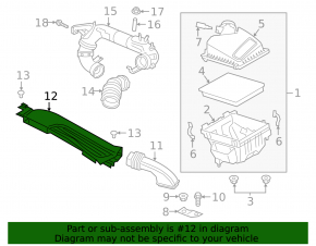 Воздухоприемник Ford Bronco Sport 21-26 1.5T