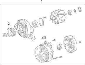 Генератор Toyota Rav4 19-25 2.5 150A
