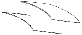 Стекло заднее Lexus ES250 ES300h ES350 19-26