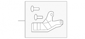 Suport far dreapta inferior Lexus LX570 08-11 pre-oprire, central