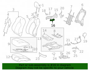 Comandă scaun pasager Toyota Camry v70 18-20 cu butoane negre