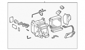 Корпус голый кондиционер, левая часть Lexus RX300 98-03