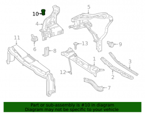 Отбойник капота левый Mercedes W213 E 17-23 на кузове