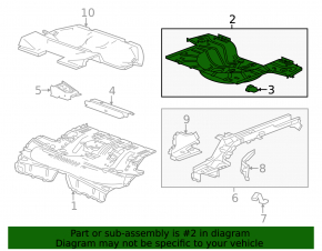 Корыто багажника Chevrolet Malibu 13-16