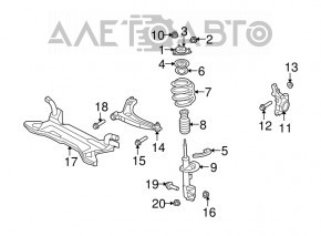 Braț de control inferior față stânga Jeep Compass 11-16