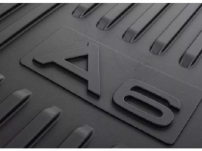 Covoraș portbagaj negru din cauciuc pentru Audi A6 C7 12-18, lovit