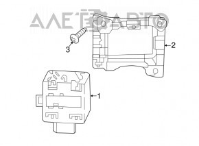 Датчик слепых зон правый Audi A4 B9 17-25