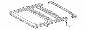 Люк в сборе Toyota Highlander 01-07