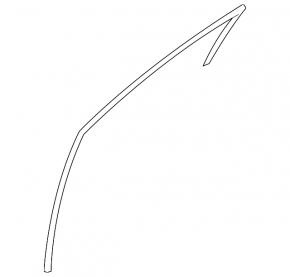 Уплотнитель стекла передний левый Hyundai Sonata 11-15