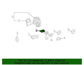 OCCUPANT DETECTION SENSOR Toyota Camry v50 12-14 usa