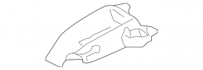 Направляющая ремня безопасности заднего левого Audi A4 B9 17-20 серая