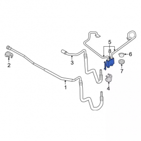 Поворотный клапан охлаждения АКПП Ford Edge 15-15 2.0T