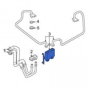 Поворотный клапан охлаждения АКПП Ford Edge 15-15 2.0T