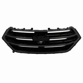 Решетка радиатора grill Ford Edge 15-18 с крепежами sportпод камеру черная