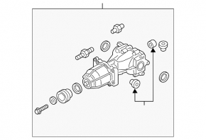 Задний дифференциал редуктор Ford Edge 15-18 2.0T 2.7T