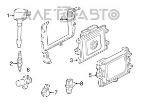 Кронштейн блока ECU Honda Civic X FC 16-21