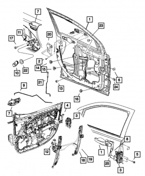 Ручка двери внешняя передняя левая Jeep Compass 17-17 структура