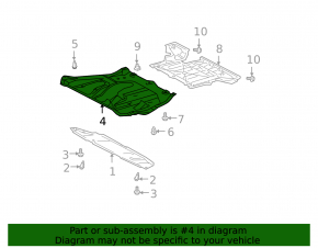 Protecție motor Lexus RX350 07-09 3.5