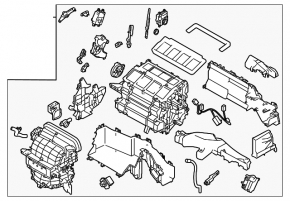 Корпус печки голый кондиционирование Subaru Forester 25-26