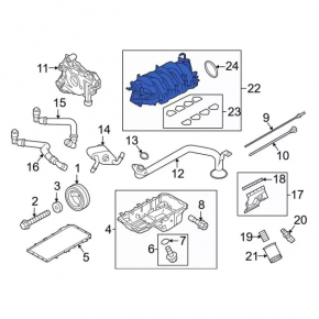 Коллектор впускной Ford Mustang mk6 15-17 5.0
