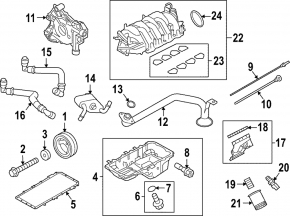 Коллектор впускной Ford Mustang mk6 15-17 5.0