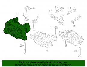 Подушка двигателя правая Lincoln Corsair 23-25 2.0