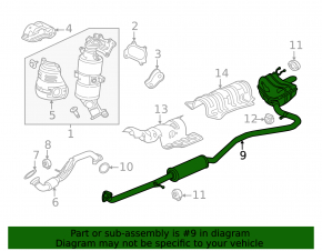 Глушитель задняя часть с бочкой Honda Civic XI FE/FL 22-26 Sport 4d