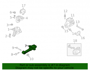 Suport motor spate Hyundai Tucson 18-21 2.4