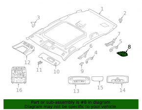 Protecție plafon negru pentru BMW X2 F39 18-23