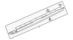 Порог левый Mitsubishi Galant 04-10