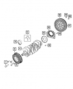 Маховик Fiat 500L 14-16 1.4T DCT