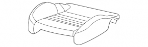 Пассажирское сидение Audi A4 B9 17-19 с airbag, электро, кожа, черное