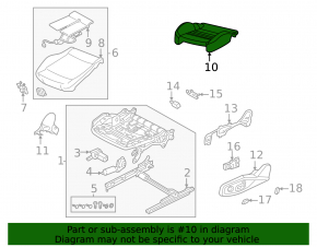 Пассажирское сидение Audi A5 F5 18-19 с airbag, электрическое, подогрев, кожа черная