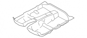Покрытие пола Subaru Forester 17-18 SJ черное, 2.0