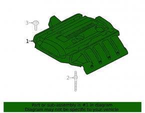 Накладка двигателя Ford Mustang mk6 15-23 2.3T