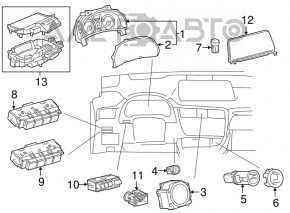 Часы Lexus RX350 RX450h 16-22 под навигацию
