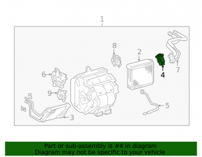Клапан печки кондиционера Toyota Highlander 01-07