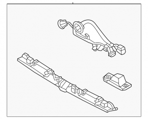 Подсветка номера двери багажника в сборе Hyundai Tucson 22-26
