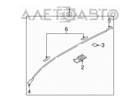 Накладка крыши левая Mazda3 MPS 09-13
